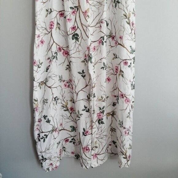 PLAZZA DEL TEMPIO Italy Lightweight Wide Leg Floral Romper Sz M - Picture 6 of 15